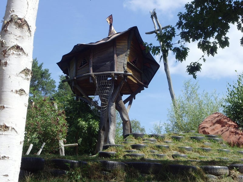 Treehouse in a serene setting